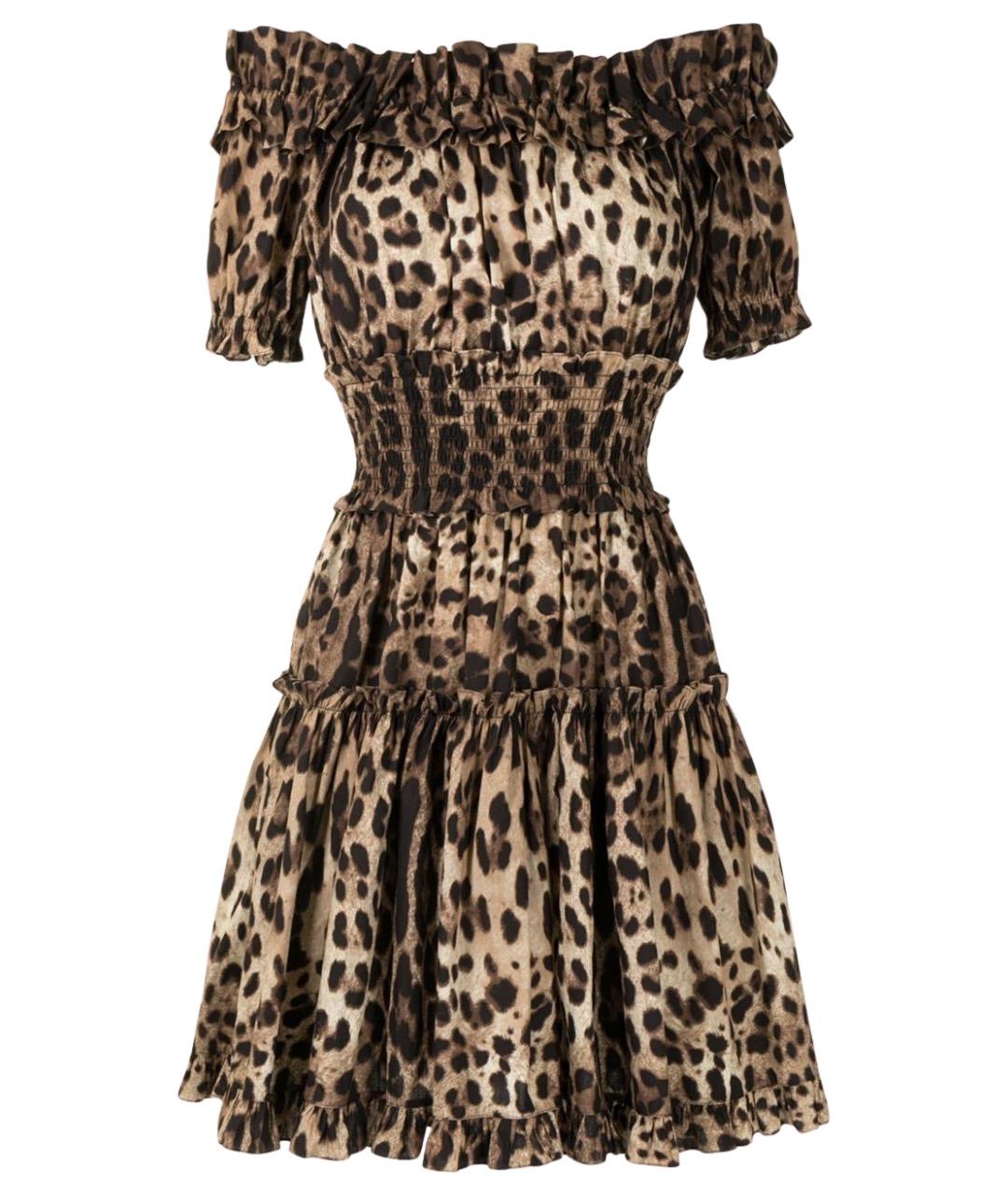 DOLCE&GABBANA Мульти хлопковое платье, фото 1