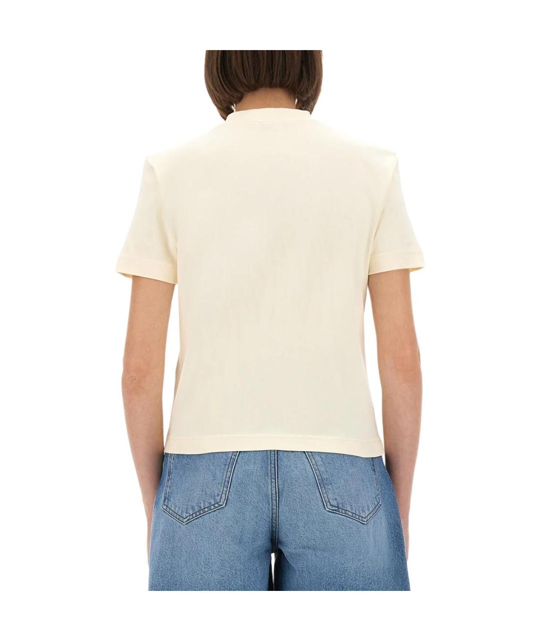 JACQUEMUS Бежевая футболка, фото 2