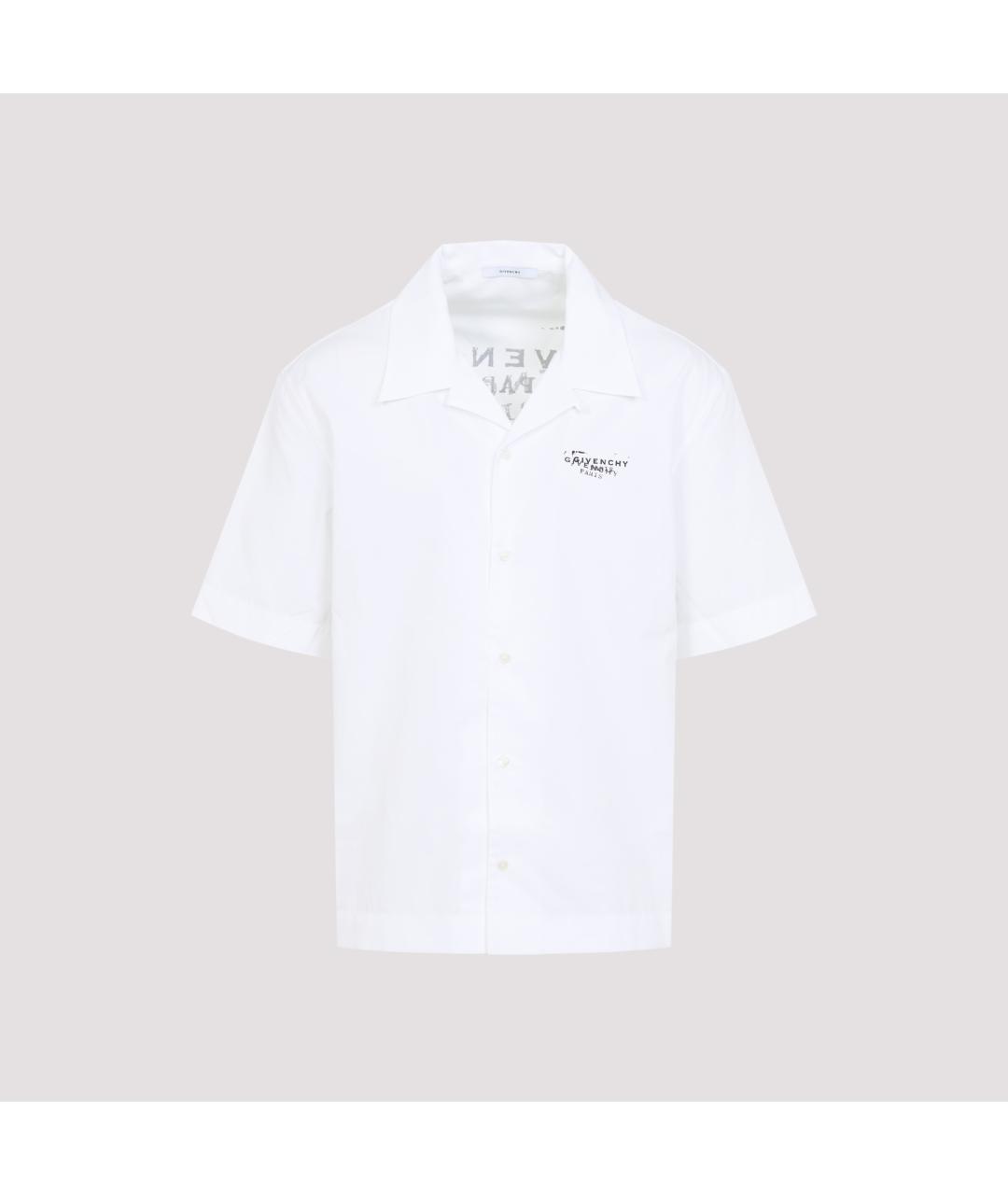 GIVENCHY Белая хлопковая кэжуал рубашка, фото 2