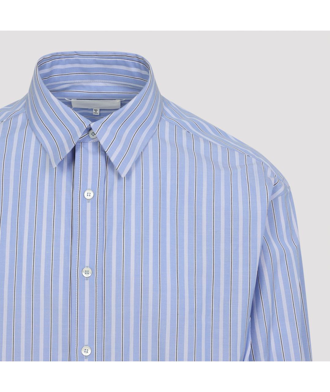 MAISON MARGIELA Синяя хлопковая кэжуал рубашка, фото 5