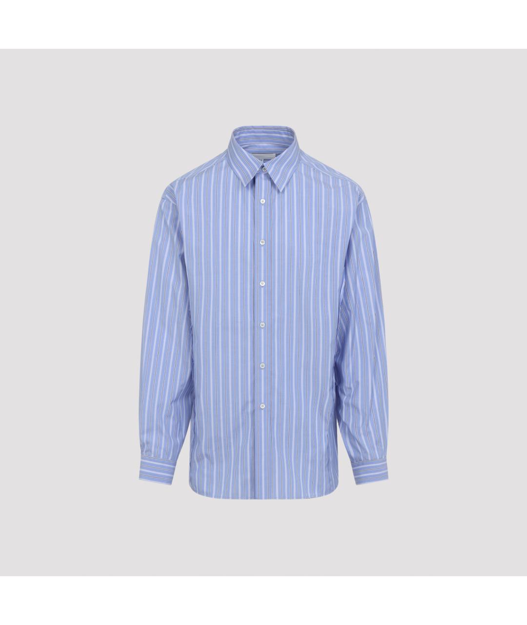 MAISON MARGIELA Синяя хлопковая кэжуал рубашка, фото 2