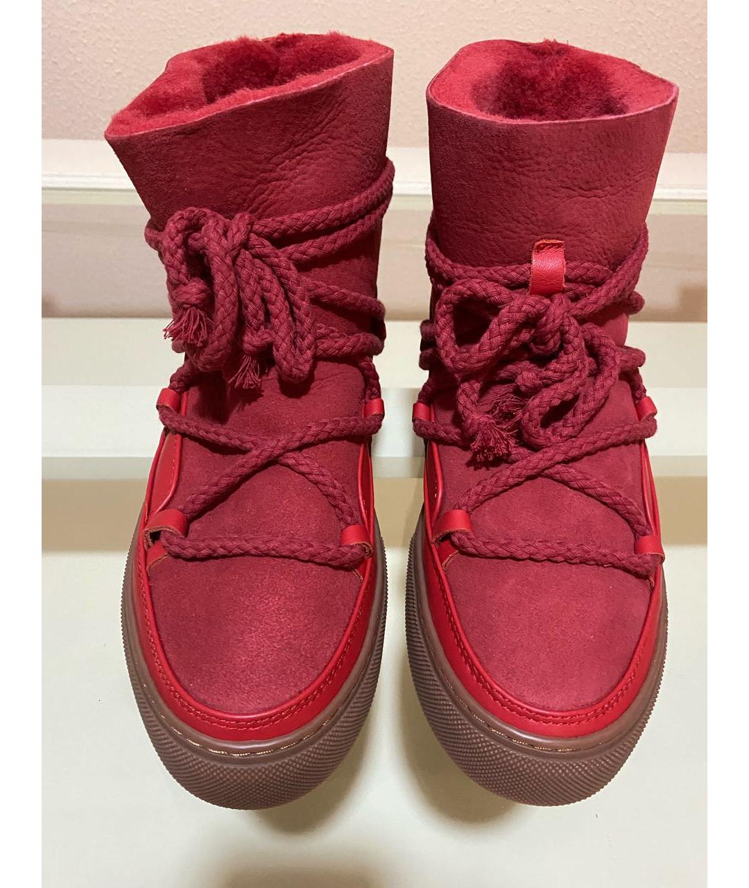 INUIKII Красные замшевые полусапоги, фото 7
