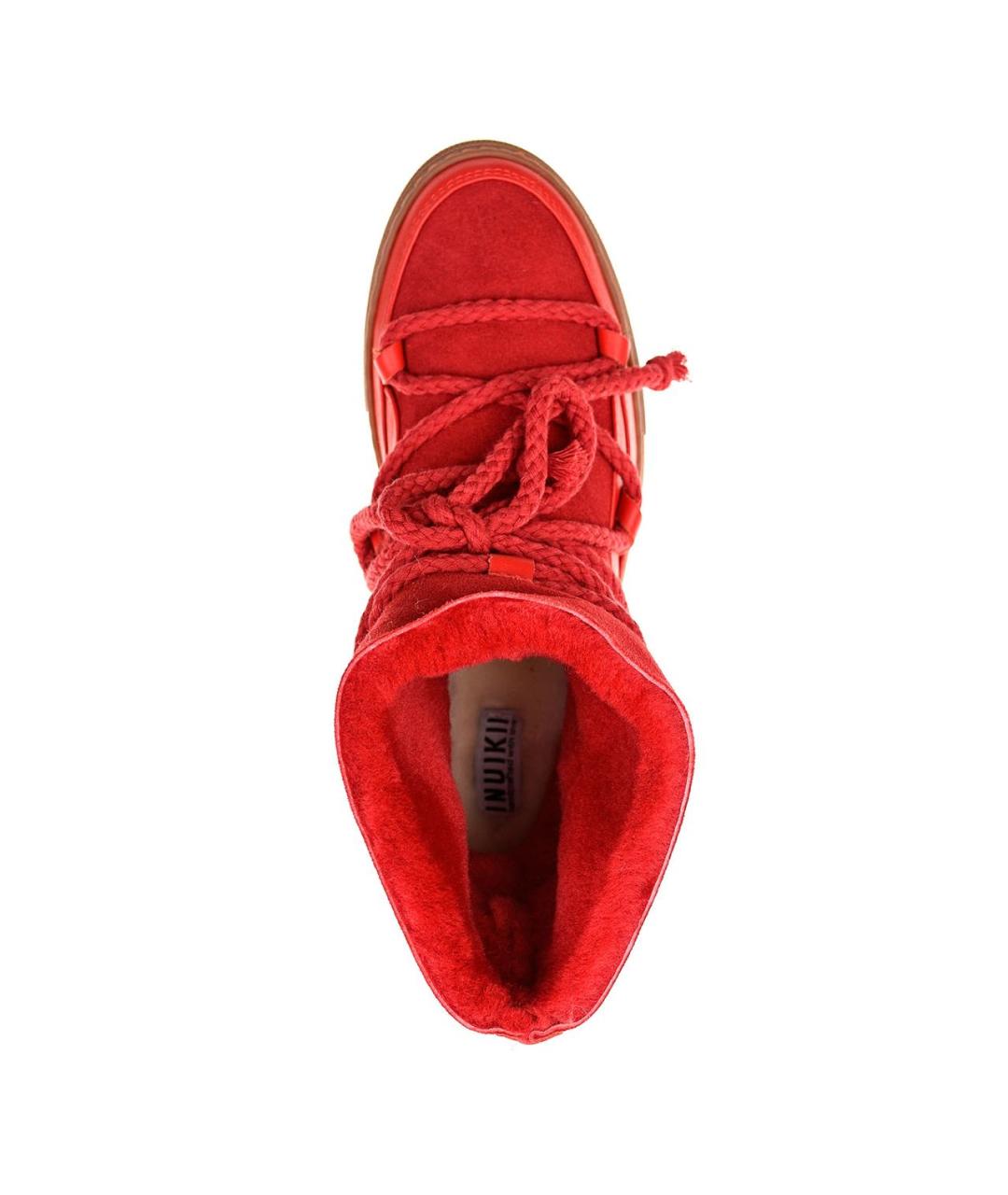 INUIKII Красные замшевые полусапоги, фото 5