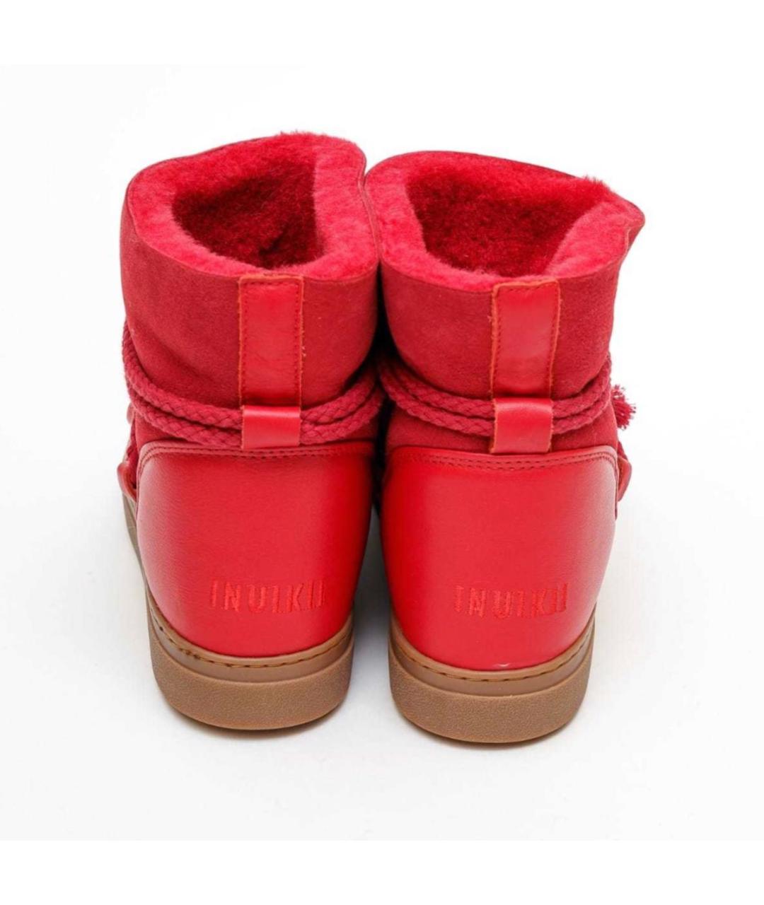 INUIKII Красные замшевые полусапоги, фото 3