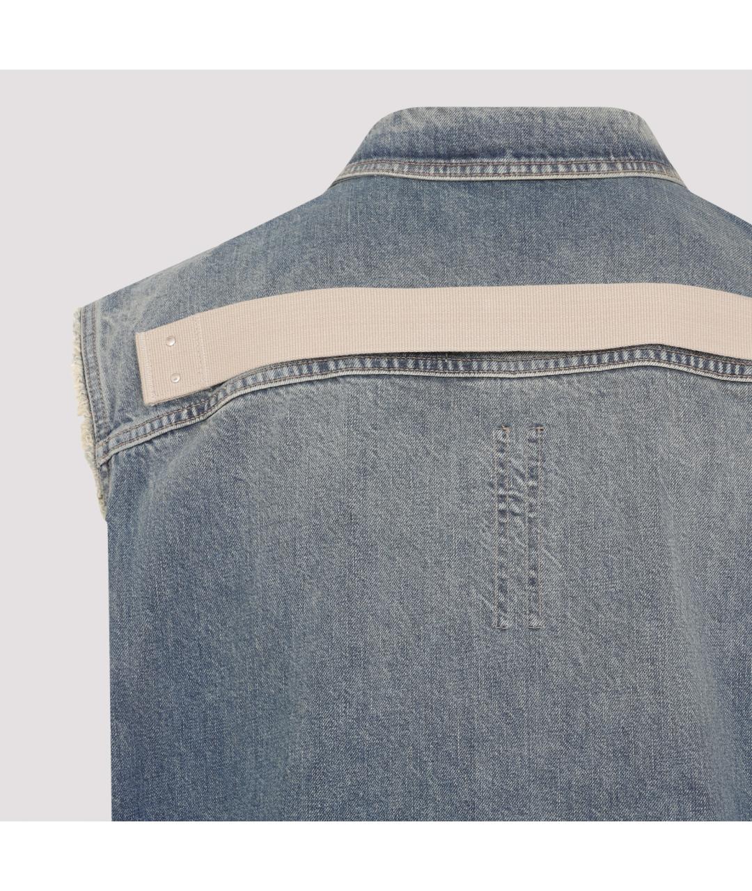 RICK OWENS DRKSHDW Голубой хлопковый жилет, фото 5