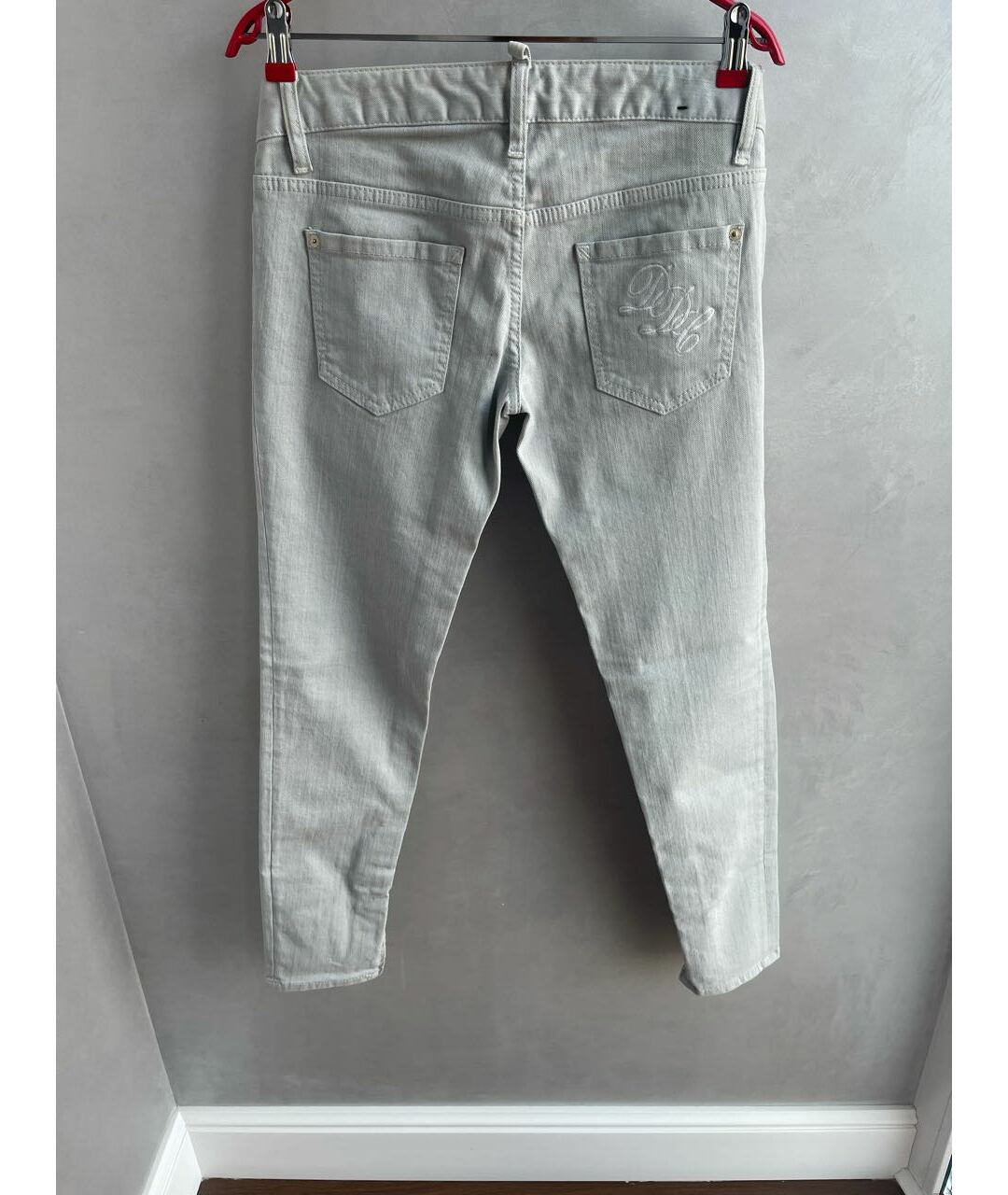 DSQUARED2 Бежевые хлопковые джинсы слим, фото 2