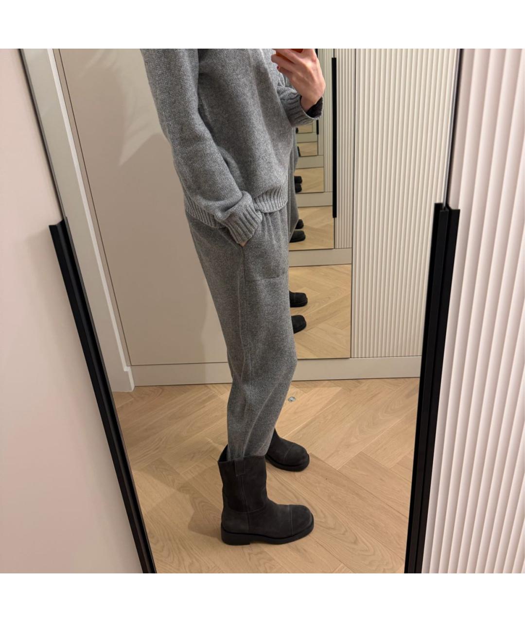 MICHAEL KORS Серые кашемировые брюки широкие, фото 7