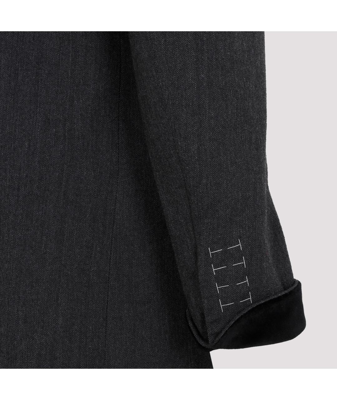 MAISON MARGIELA Серый шерстяной пиджак, фото 4