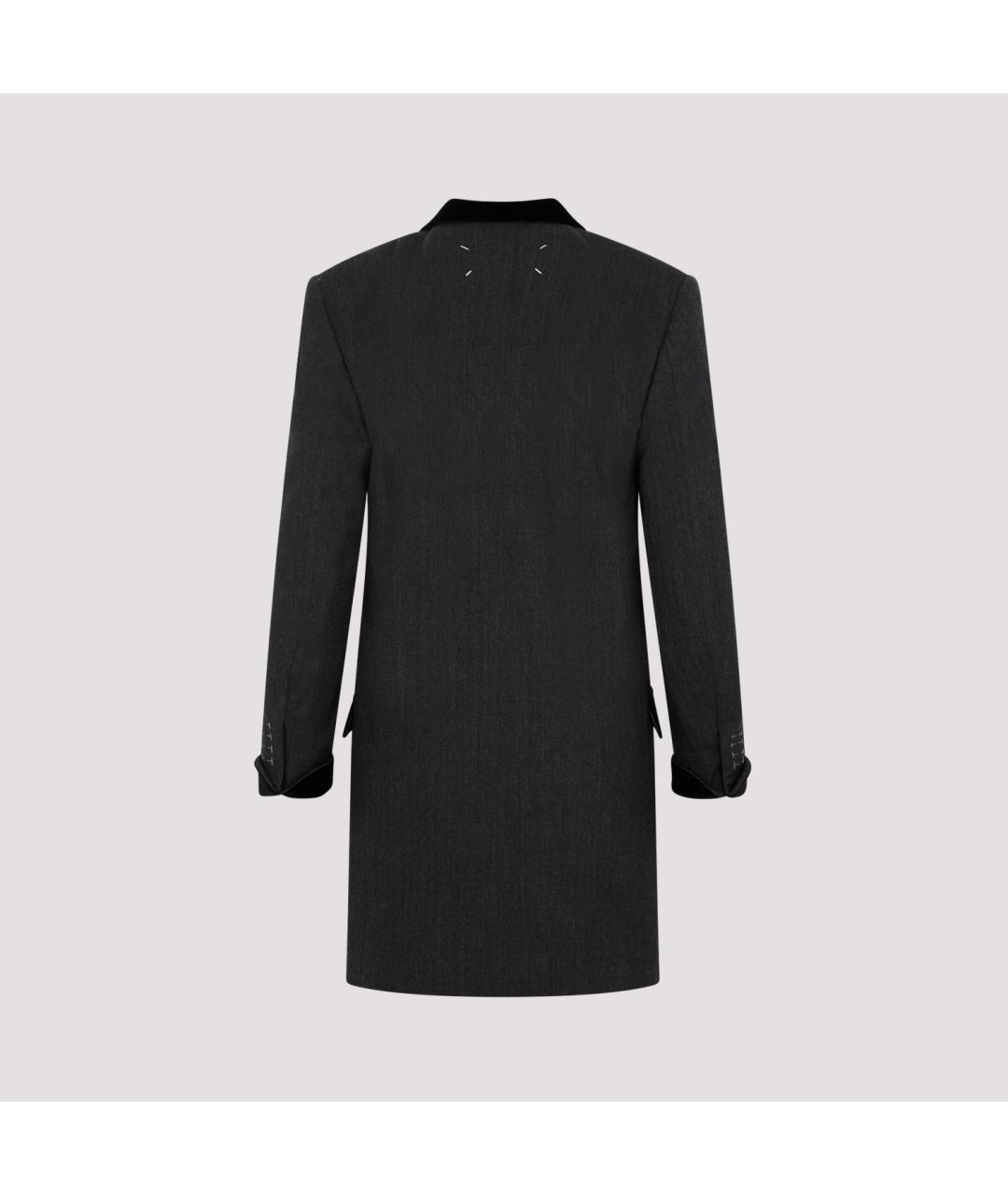 MAISON MARGIELA Серый шерстяной пиджак, фото 3