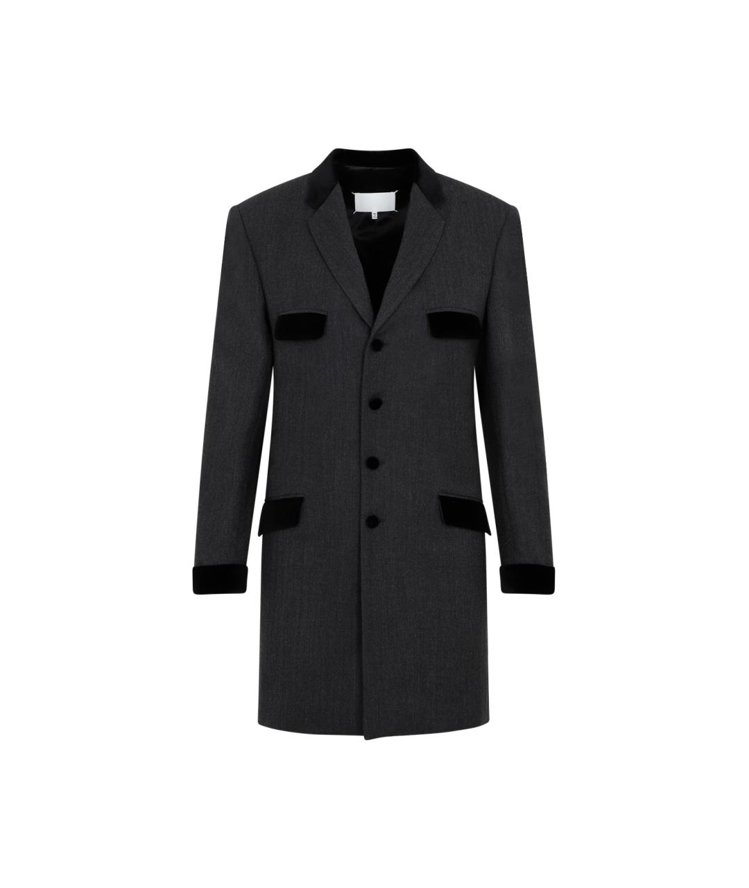 MAISON MARGIELA Серый шерстяной пиджак, фото 1