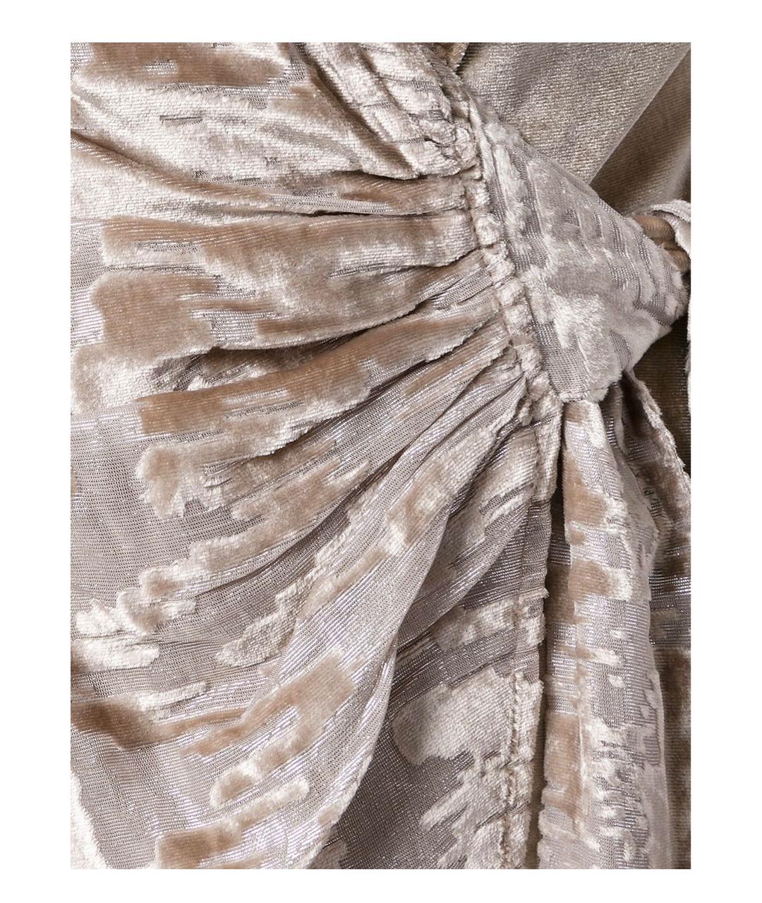 SELF-PORTRAIT Серое полиэстеровое коктейльное платье, фото 4