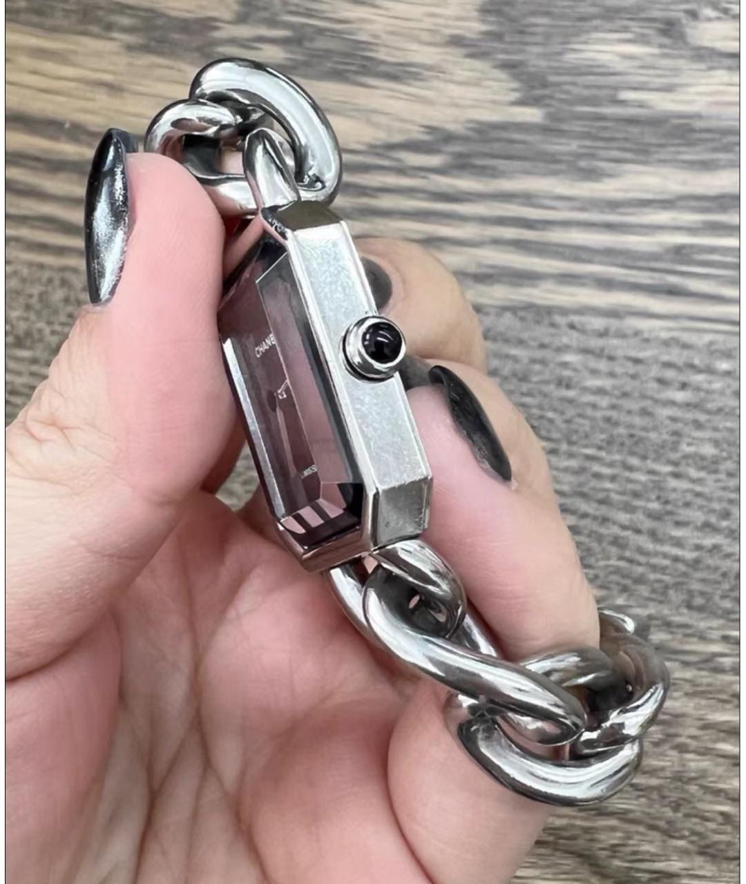 CHANEL Серебряные часы, фото 4