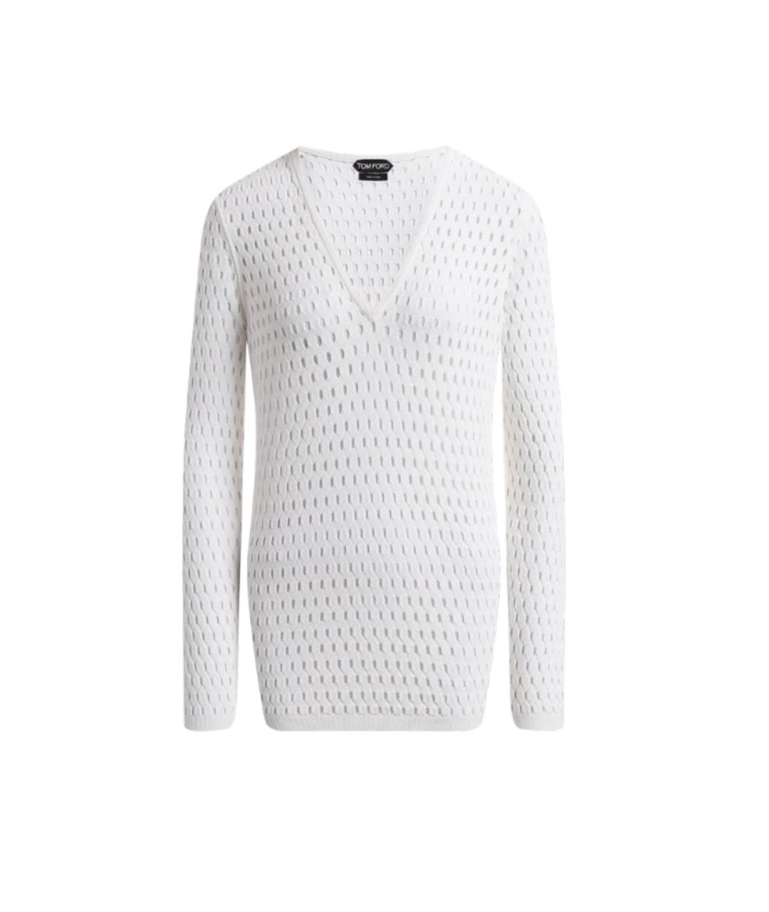 TOM FORD Белый вискозный джемпер / свитер, фото 1