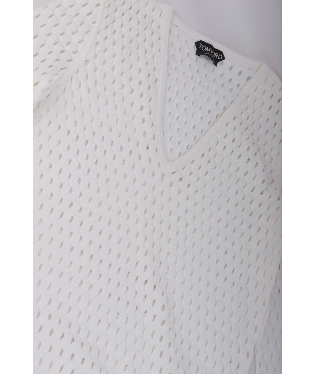 TOM FORD Белый вискозный джемпер / свитер, фото 5