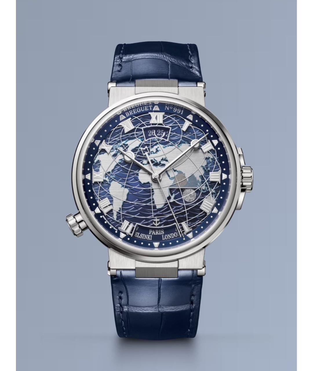 Breguet Синие часы из белого золота, фото 3