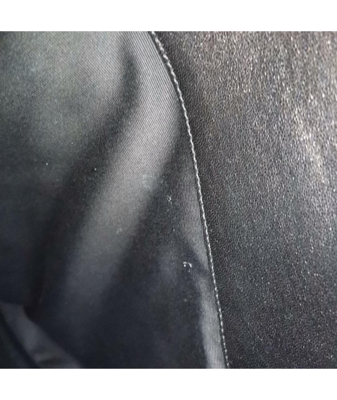 SAINT LAURENT Черная кожаная сумка с короткими ручками, фото 6