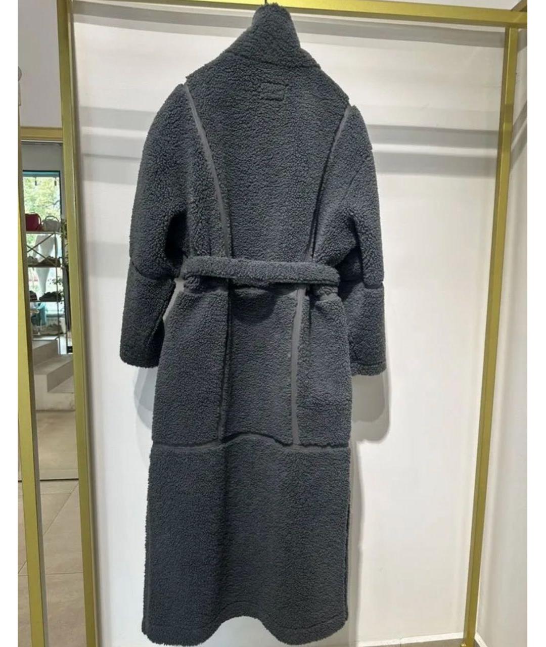 ICEBERG Антрацитовая полиэстеровая дубленка, фото 4