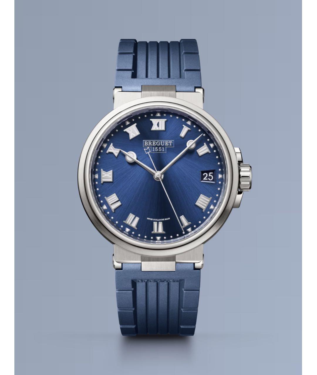 Breguet Синие металлические часы, фото 3