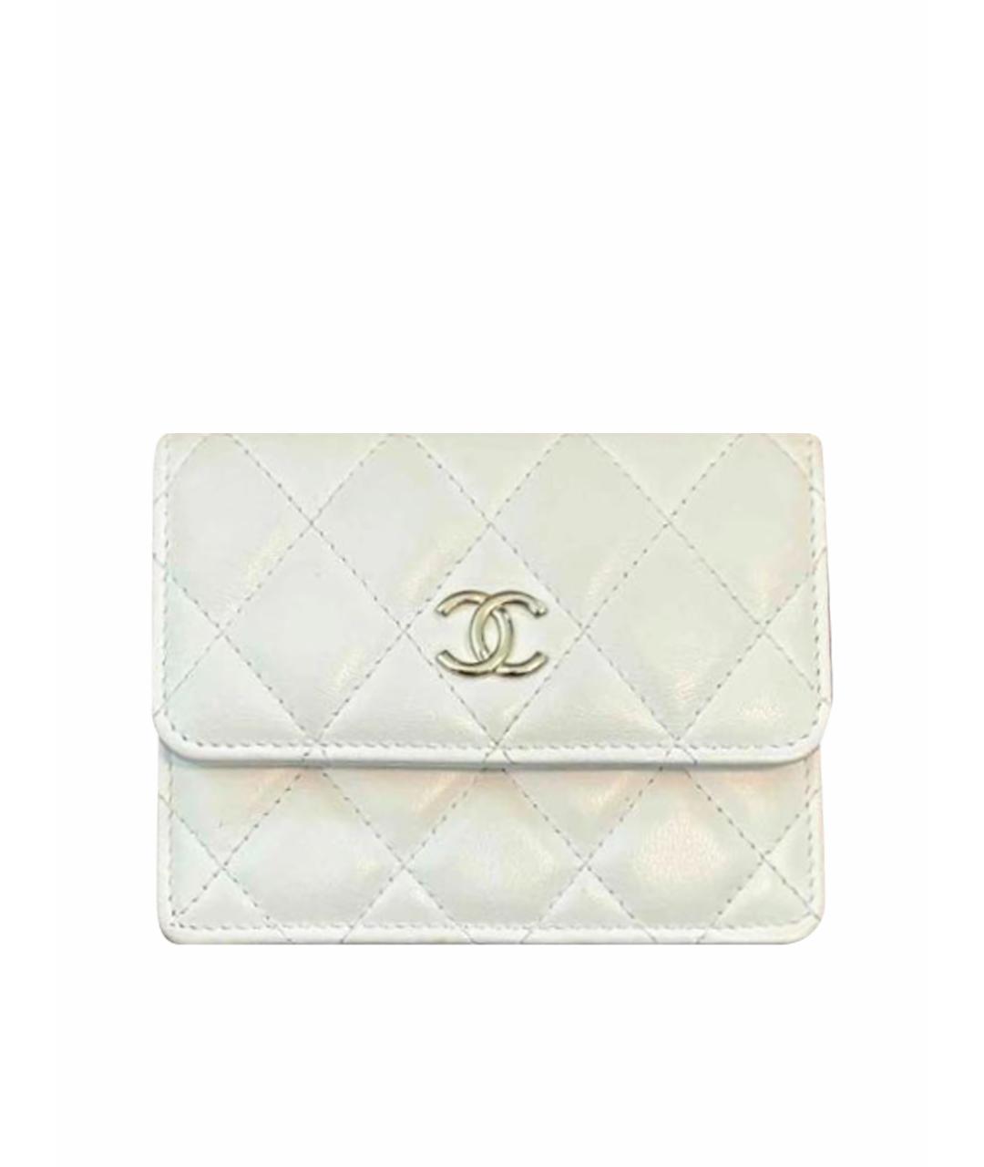 CHANEL Белая кожаная сумка через плечо, фото 1