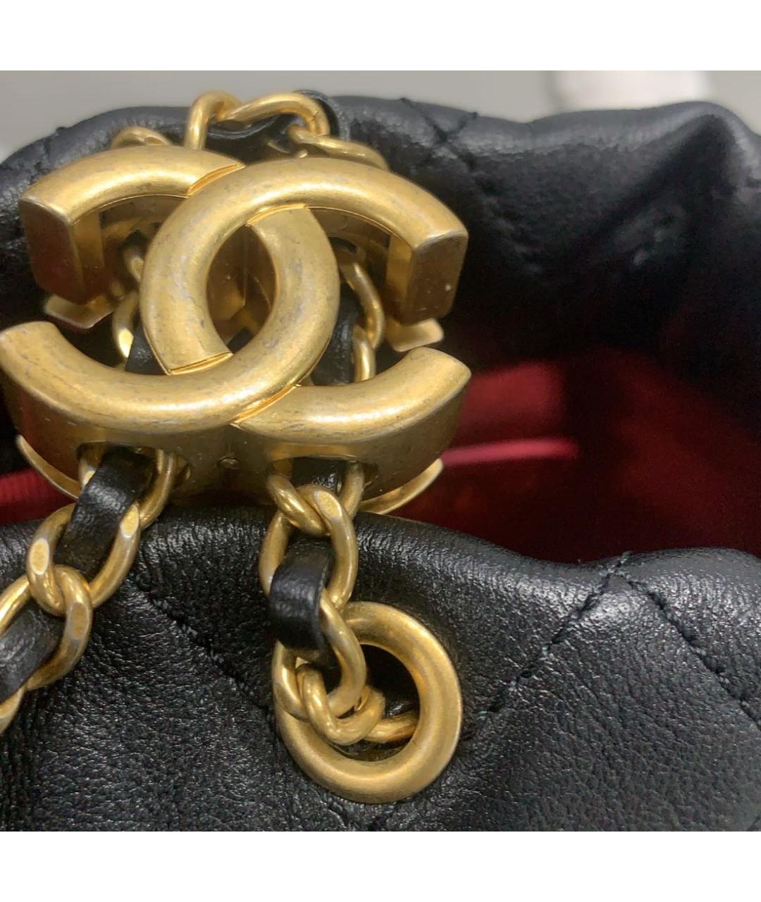 CHANEL Черная кожаная сумка через плечо, фото 4