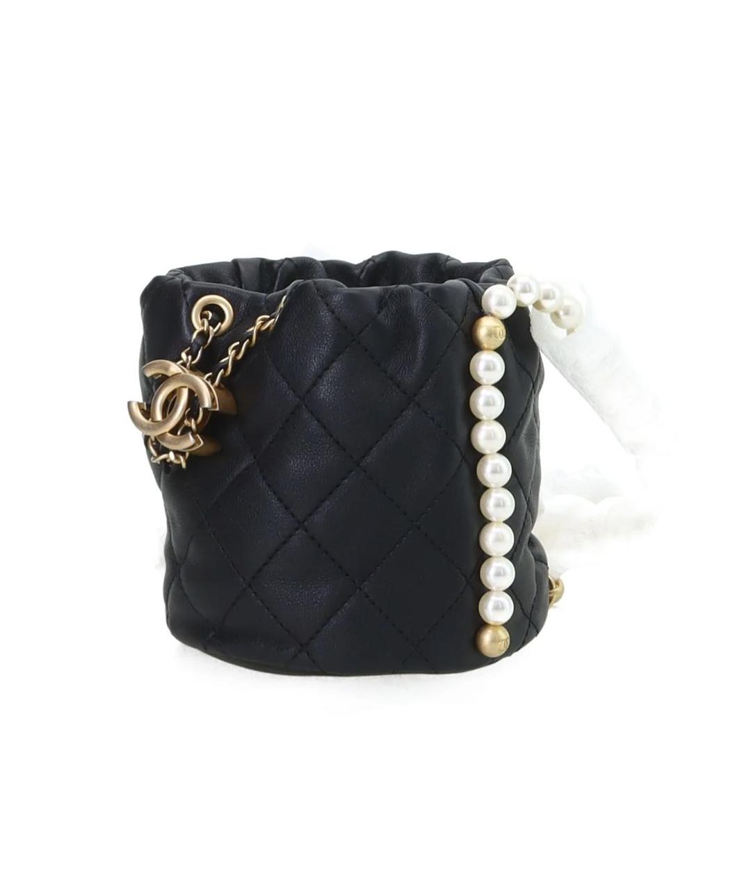 CHANEL Черная кожаная сумка через плечо, фото 2