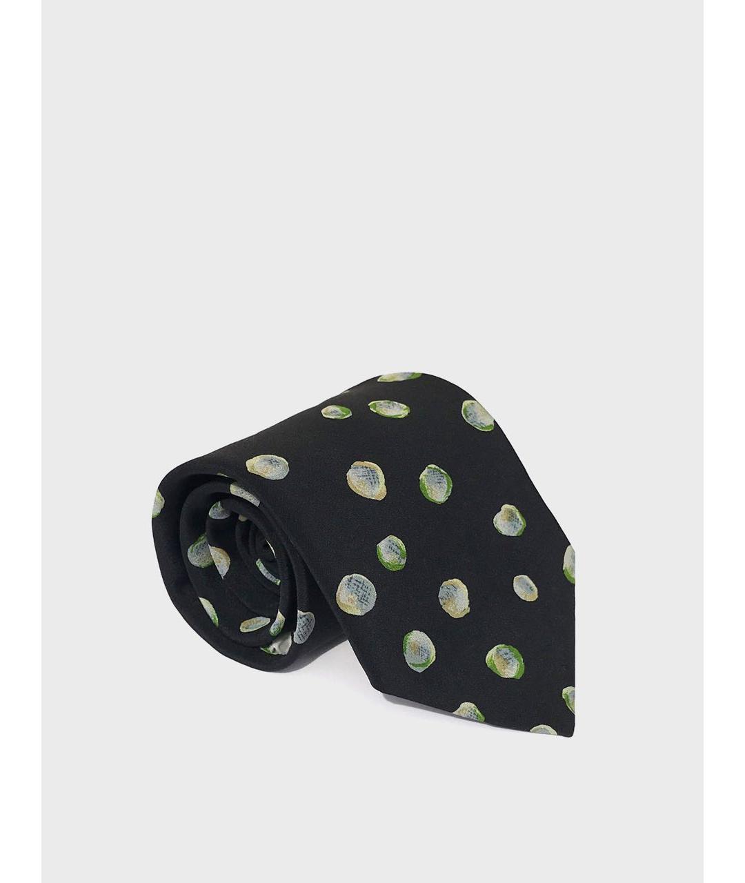 ISSEY MIYAKE Черный шелковый галстук, фото 3