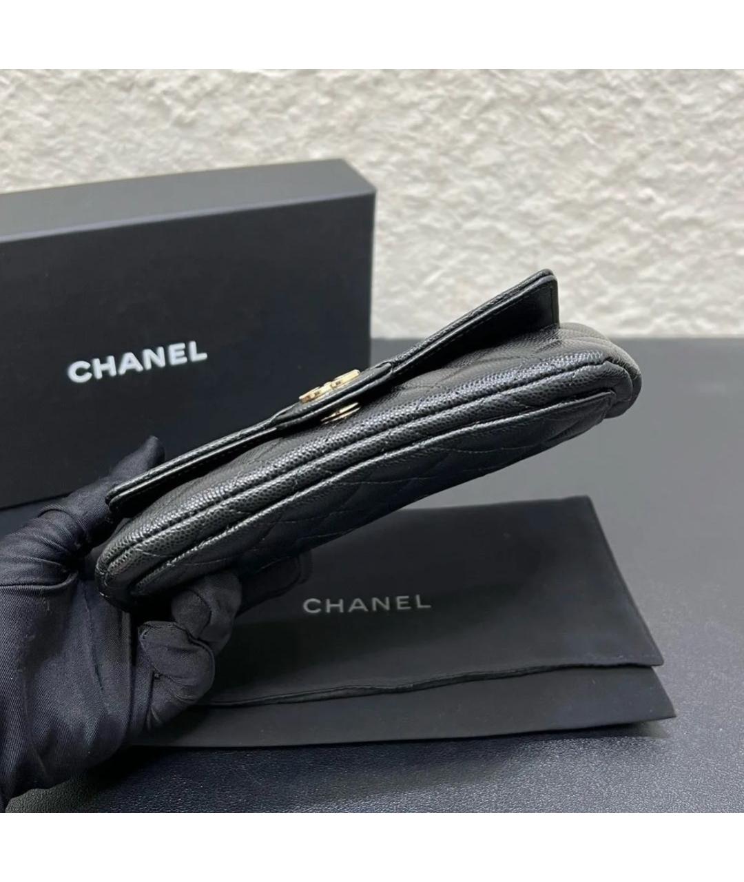 CHANEL Черная кожаная сумка через плечо, фото 3