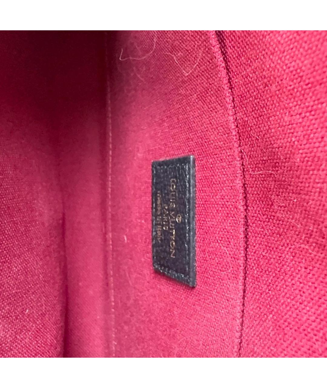 LOUIS VUITTON Черная кожаная сумка через плечо, фото 4