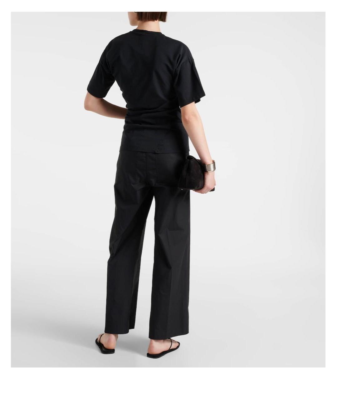 TOTEME Черная хлопковая футболка, фото 7