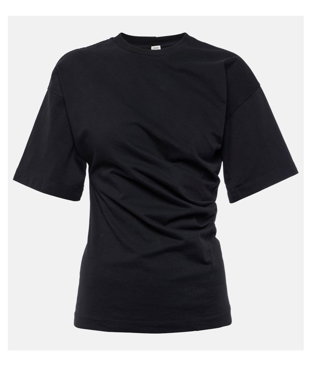 TOTEME Черная хлопковая футболка, фото 8