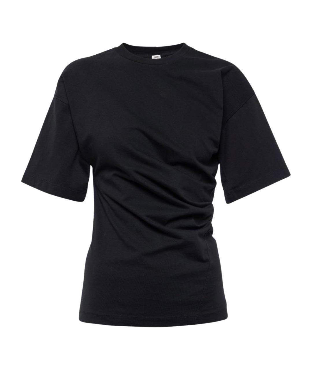 TOTEME Черная хлопковая футболка, фото 1