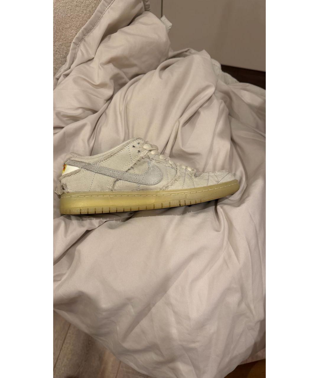 NIKE Бежевые текстильные кроссовки, фото 5