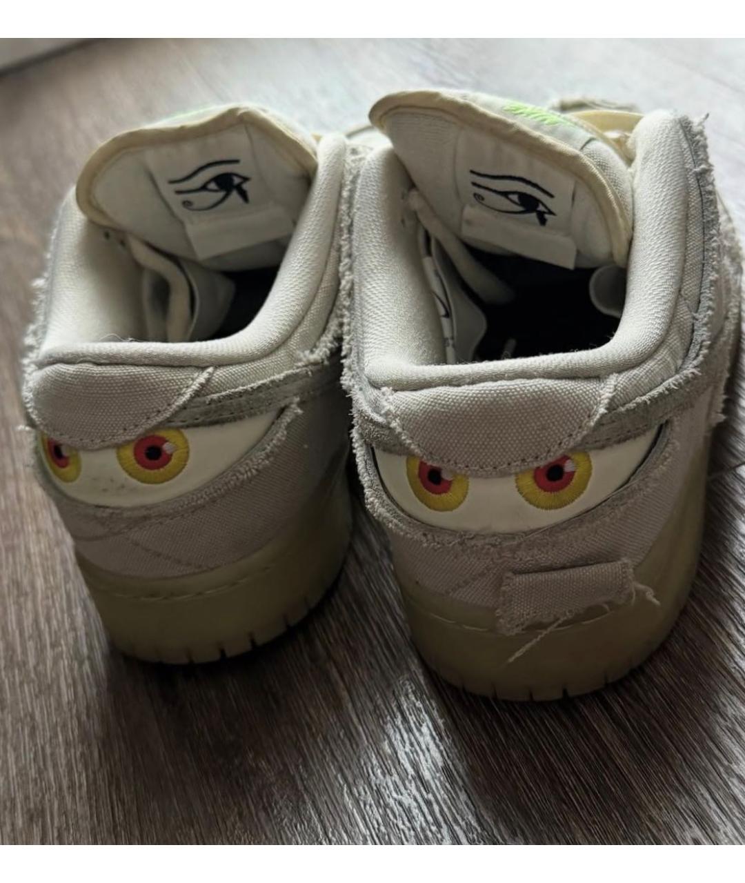 NIKE Бежевые текстильные кроссовки, фото 4