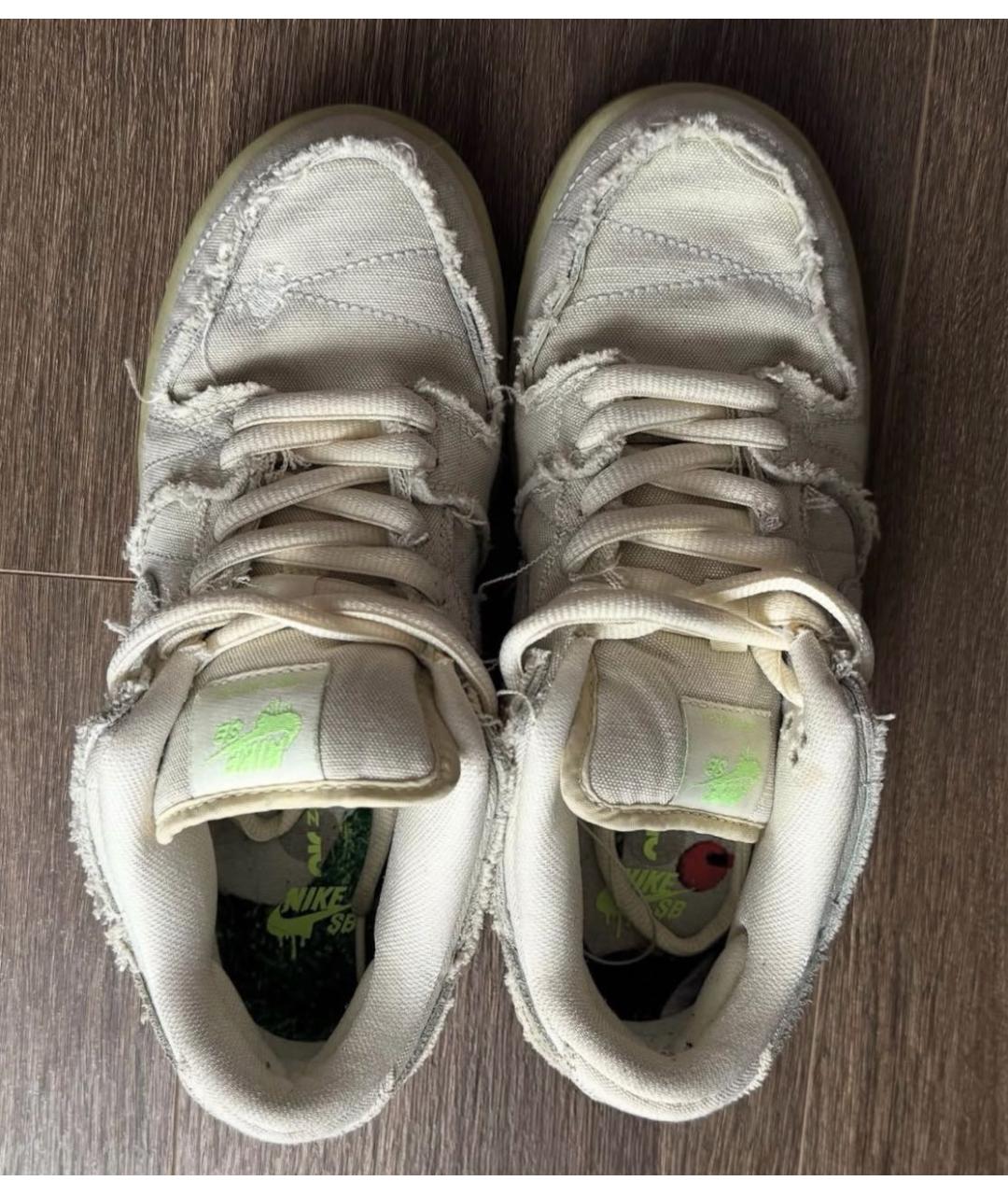 NIKE Бежевые текстильные кроссовки, фото 3