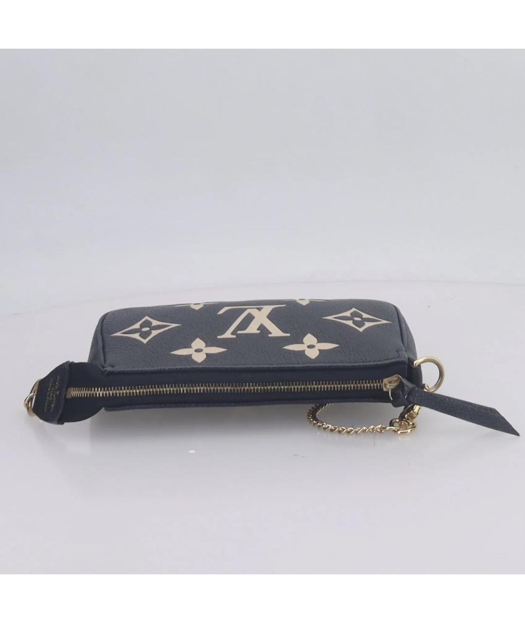 LOUIS VUITTON Черная кожаная сумка с короткими ручками, фото 5