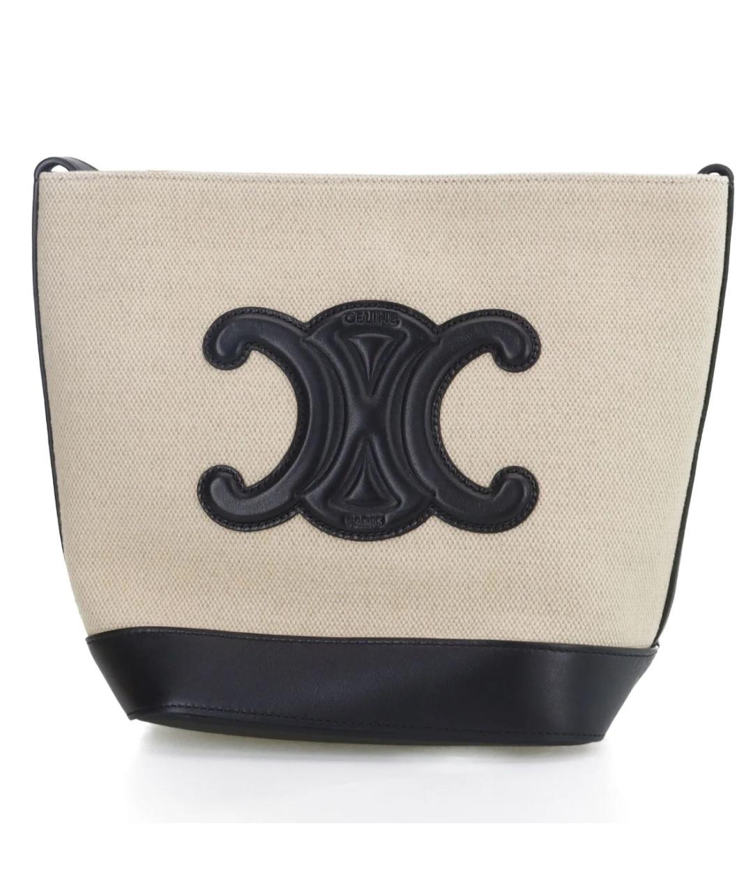 CELINE Черная кожаная сумка через плечо, фото 8