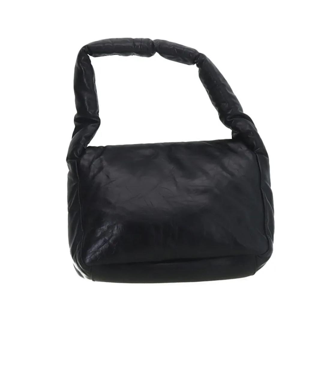 BALENCIAGA Черная кожаная сумка с короткими ручками, фото 3