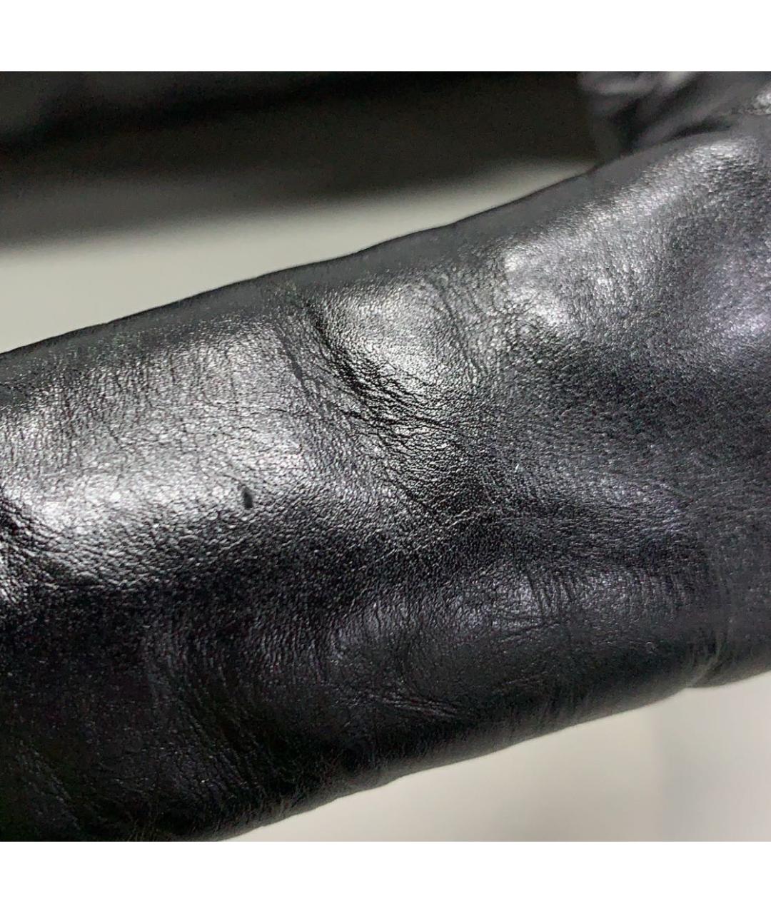 BALENCIAGA Черная кожаная сумка с короткими ручками, фото 6