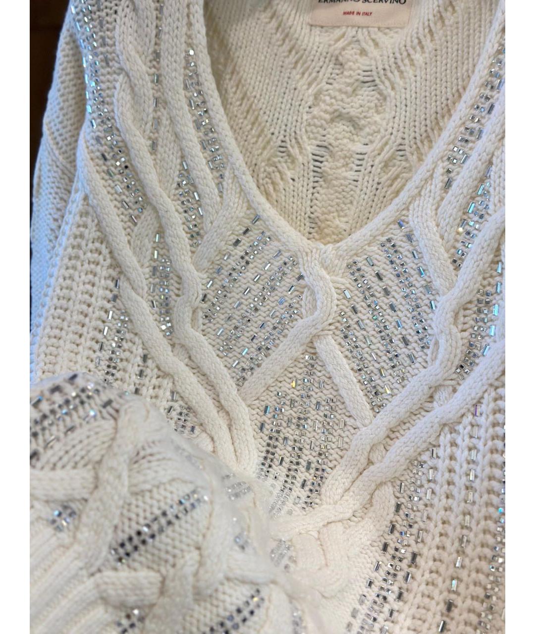 ERMANNO SCERVINO Бежевый шерстяной джемпер / свитер, фото 4