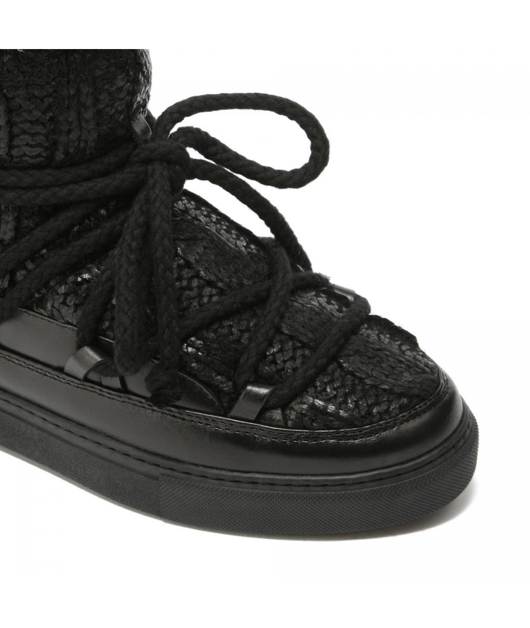 INUIKII Черные кожаные полусапоги, фото 7