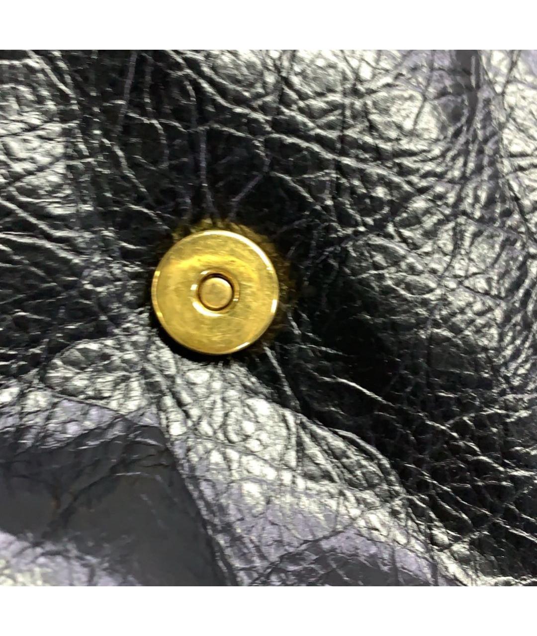 BALENCIAGA Черная кожаная сумка через плечо, фото 7