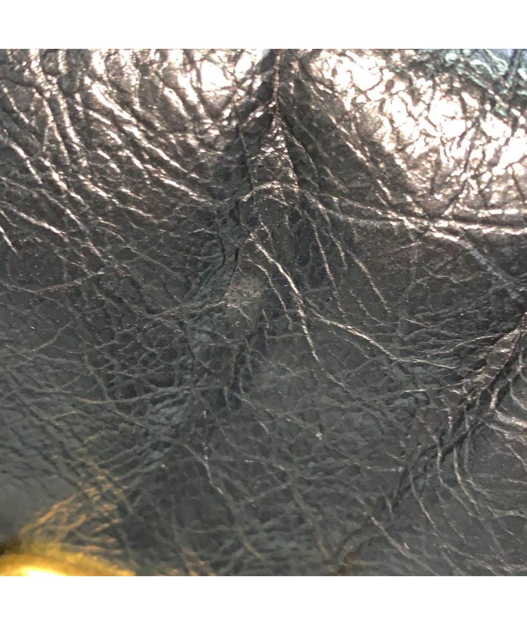 BALENCIAGA Черная кожаная сумка через плечо, фото 6