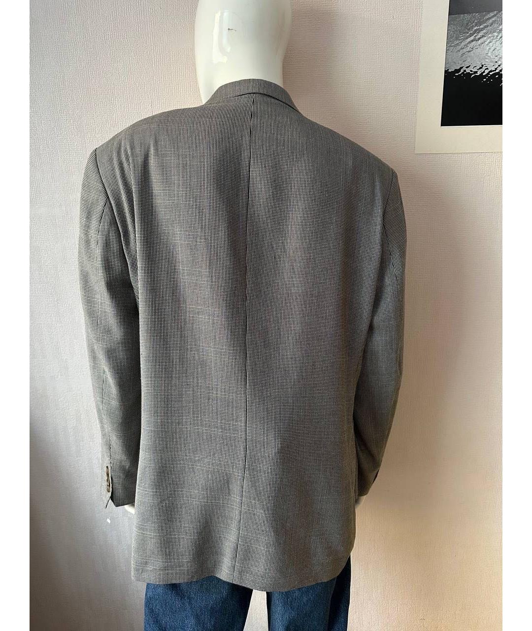 RALPH LAUREN Серый шерстяной пиджак, фото 8