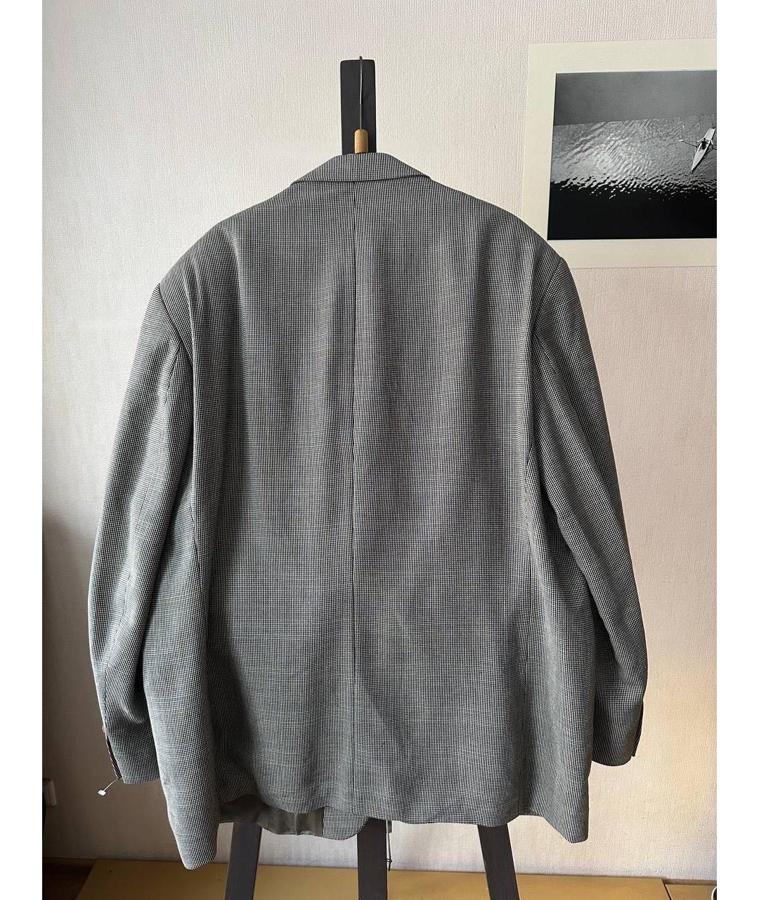 RALPH LAUREN Серый шерстяной пиджак, фото 2