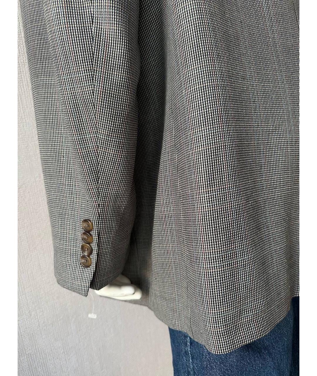 RALPH LAUREN Серый шерстяной пиджак, фото 6