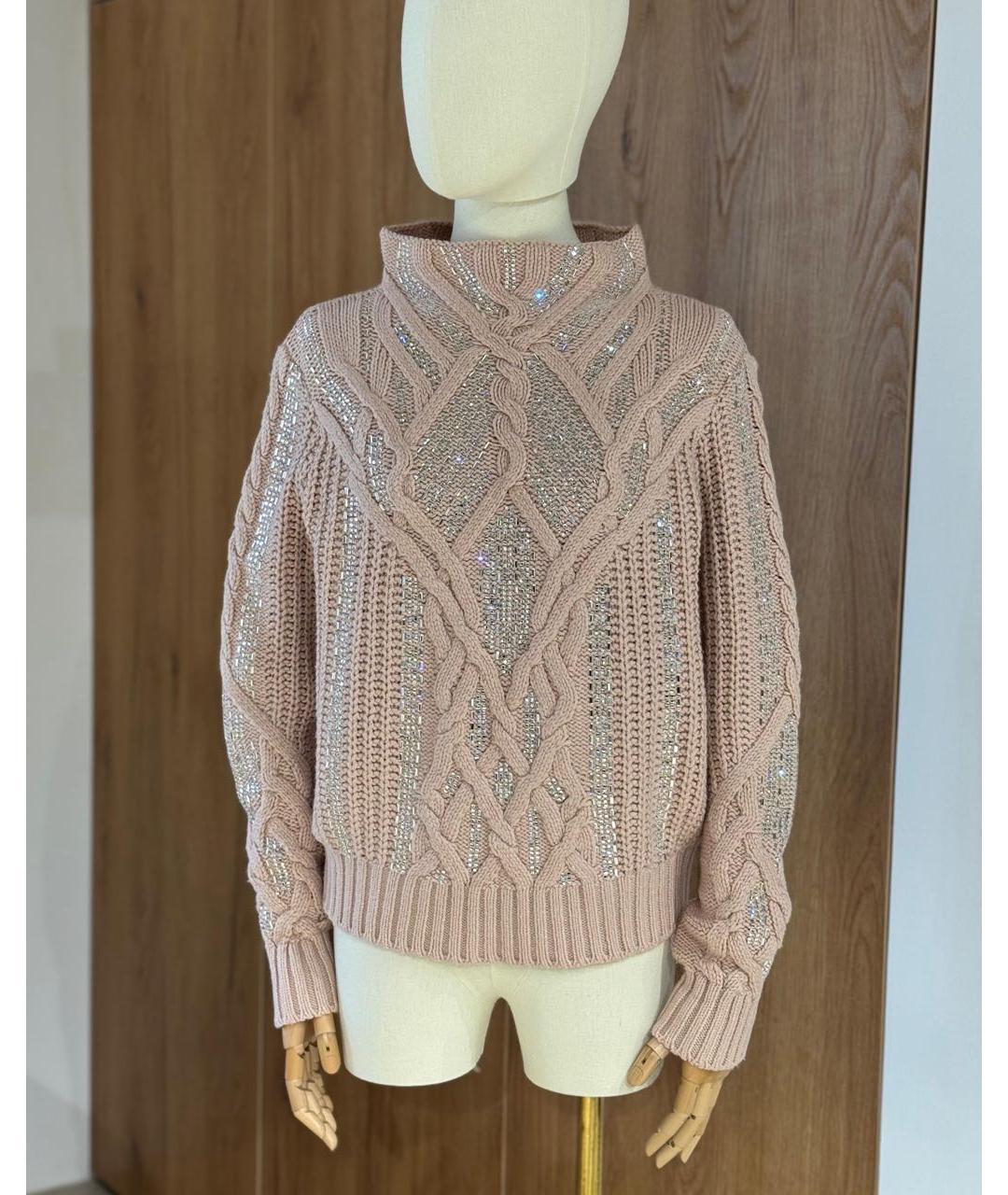 ERMANNO SCERVINO Коралловый шерстяной джемпер / свитер, фото 2