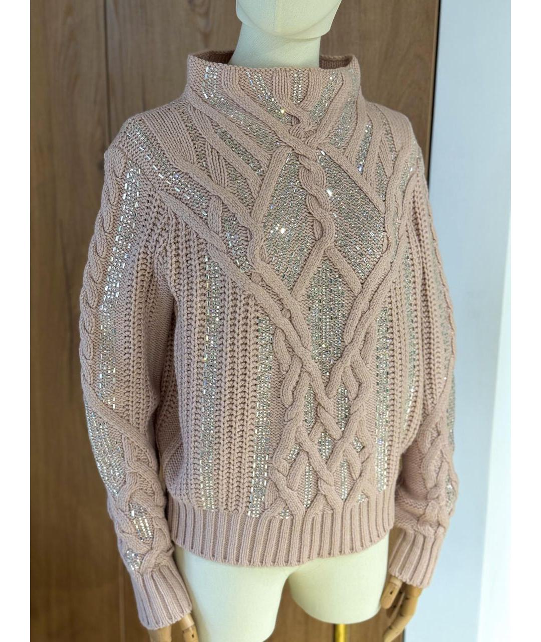 ERMANNO SCERVINO Коралловый шерстяной джемпер / свитер, фото 4