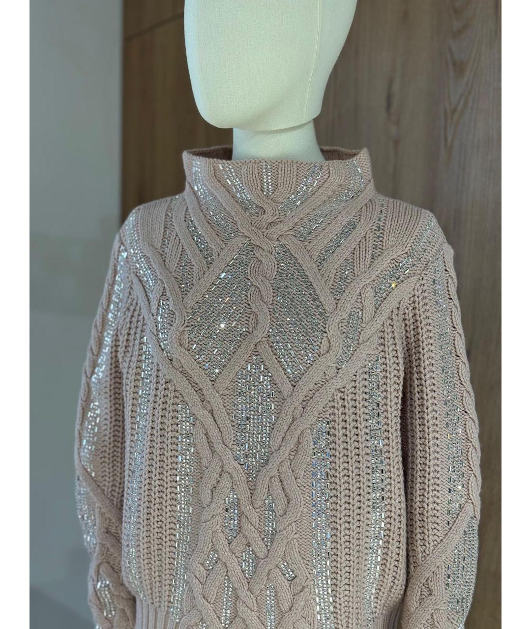 ERMANNO SCERVINO Коралловый шерстяной джемпер / свитер, фото 3