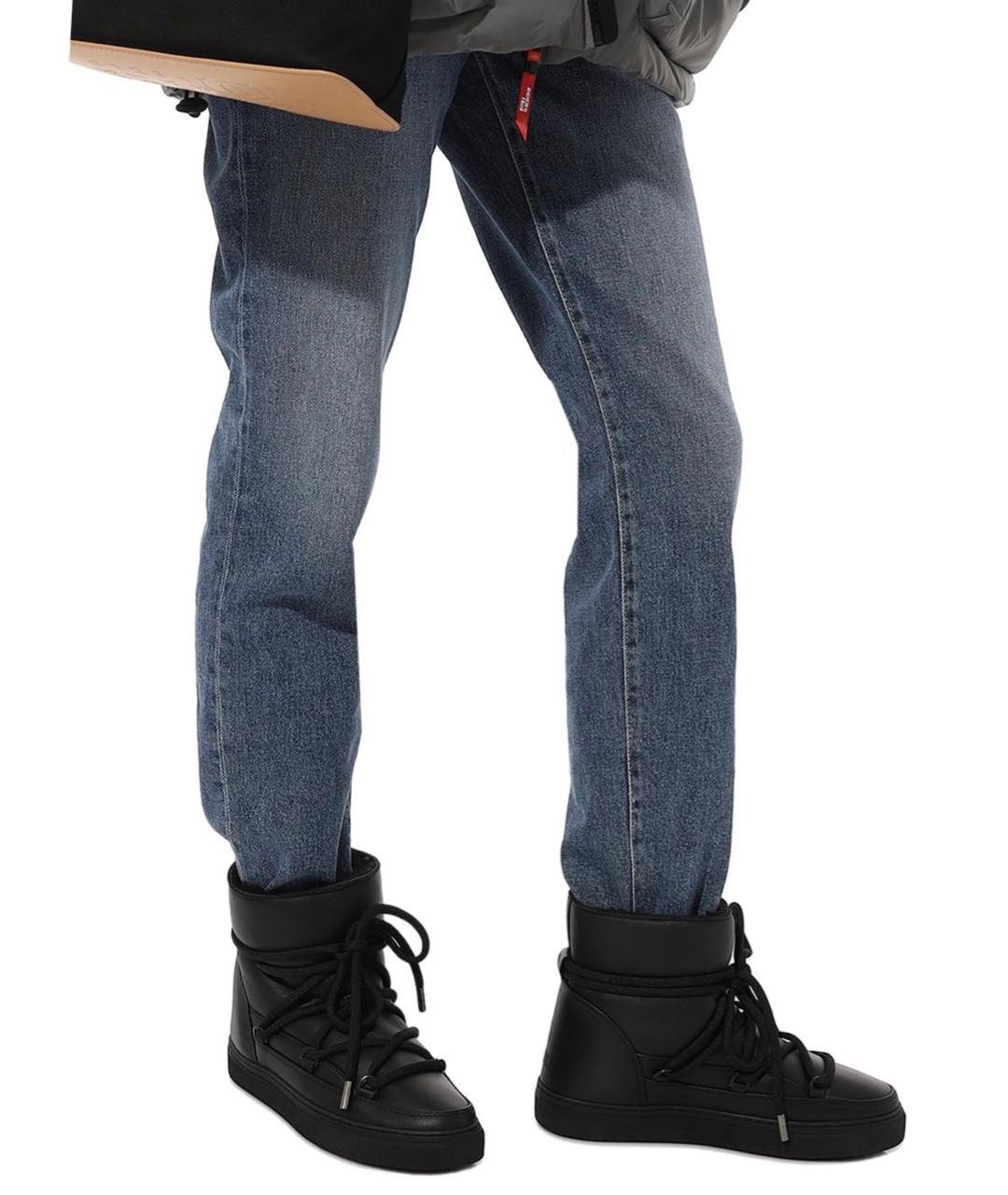 INUIKII Темно-синие кожаные сапоги, фото 7