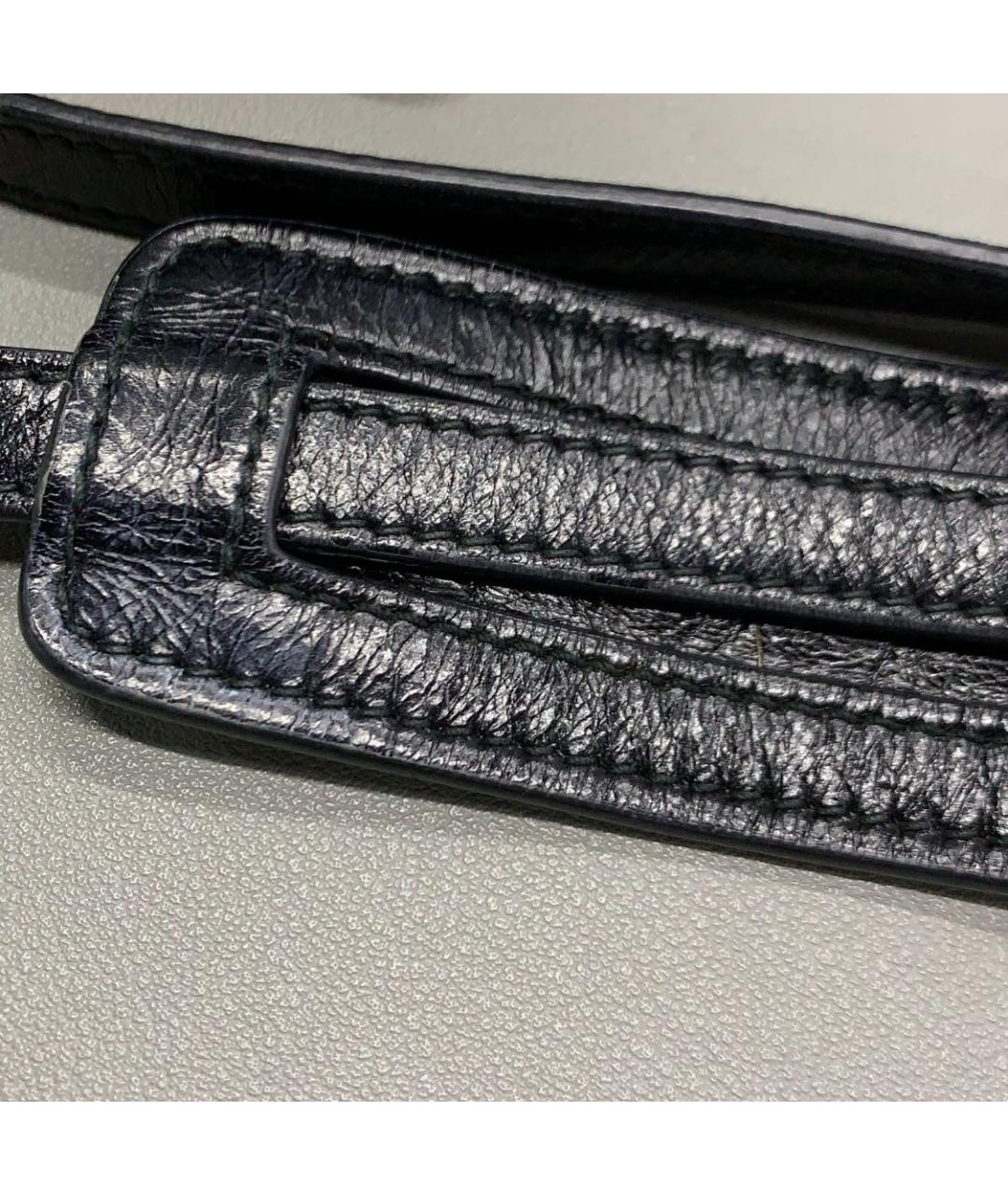 PRADA Черная кожаная сумка через плечо, фото 8